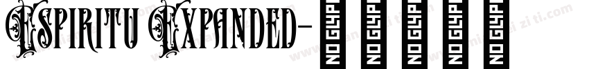 Espiritu Expanded字体转换